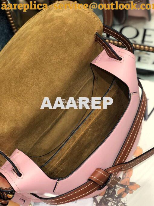 Replica Loewe Gate Small Bag 397511 Oxblood/Pink 7