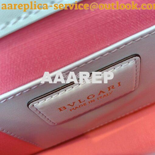 Replica Bvlgari Serpenti Forever Flap Cover Bag 19s Glacier Turquoise 9