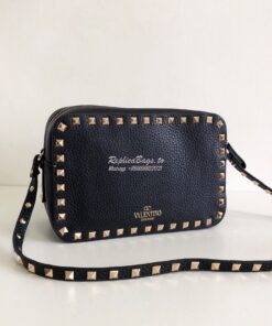 Replica Valentino Garavani Rockstud Crossbody bag in Grainy Calfskin B