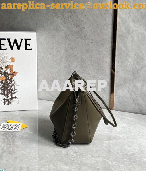 Replica Loewe Mini Hammock Hobo bag in classic calfskin A538G13 Dark K 3