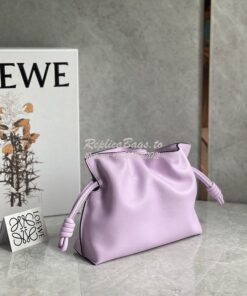 Replica Loewe Flamenco Clutch In Nappa Calfskin A411FC1 Light Mauve 2