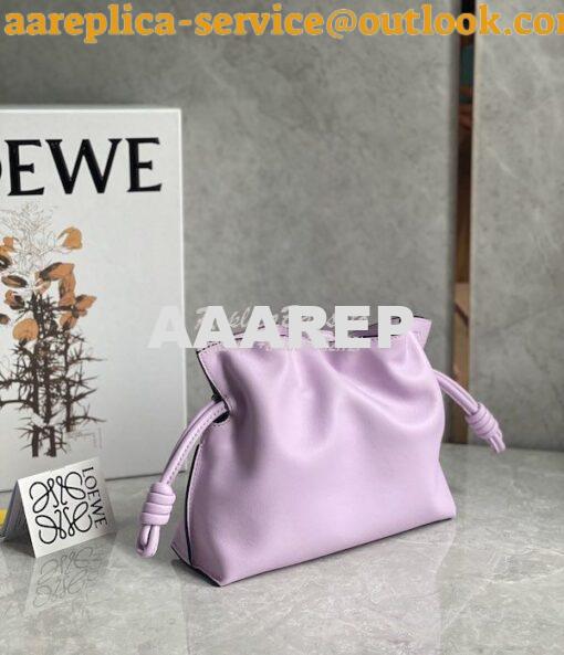 Replica Loewe Flamenco Clutch In Nappa Calfskin A411FC1 Light Mauve 2