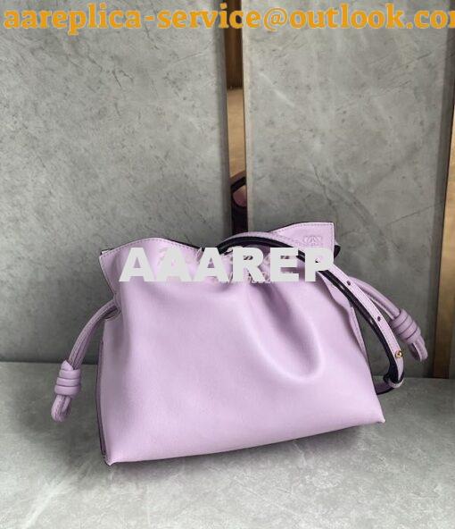 Replica Loewe Flamenco Clutch In Nappa Calfskin A411FC1 Light Mauve 3