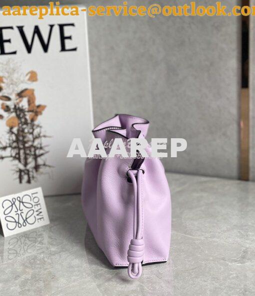 Replica Loewe Flamenco Clutch In Nappa Calfskin A411FC1 Light Mauve 4