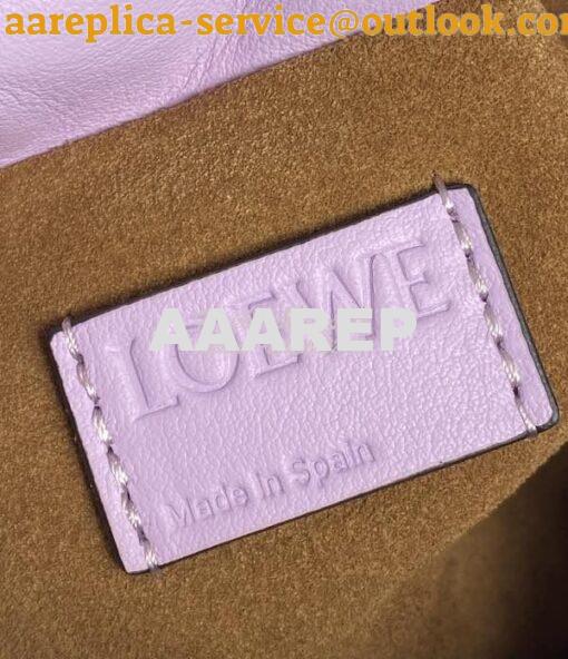 Replica Loewe Flamenco Clutch In Nappa Calfskin A411FC1 Light Mauve 9