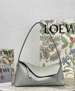 Replica Loewe Puzzle Hobo Bag In Nappa Calfskin A510J67 Light Grey