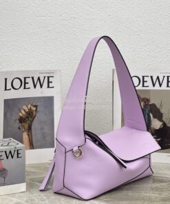 Replica Loewe Puzzle Hobo Bag In Nappa Calfskin A510J67 Light Mauve 2