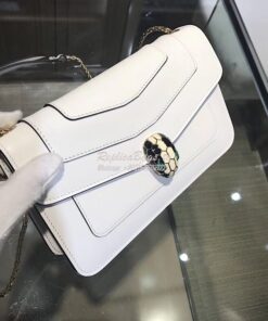 Replica Bvlgari Serpenti Forever Flap Cover Bag 280177 White 2