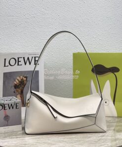 Replica Loewe Puzzle Hobo Bag In Nappa Calfskin A510J67 Chalk