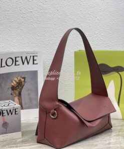 Replica Loewe Puzzle Hobo Bag In Nappa Calfskin A510J67 Burgundy 2