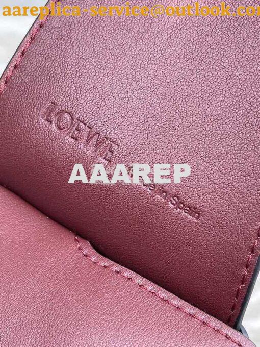 Replica Loewe Puzzle Hobo Bag In Nappa Calfskin A510J67 Burgundy 6