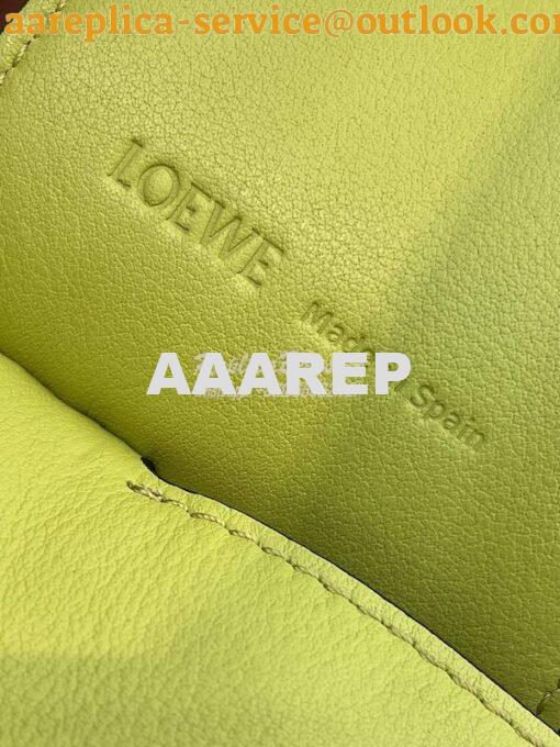 Replica Loewe Puzzle Hobo Bag In Nappa Calfskin A510J67 Lime 5