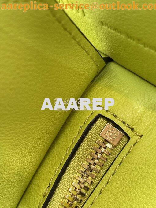 Replica Loewe Puzzle Hobo Bag In Nappa Calfskin A510J67 Lime 8