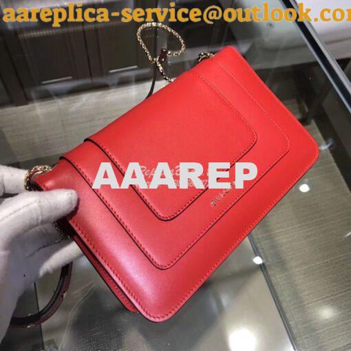 Replica Bvlgari Serpenti Forever Flap Cover Bag 280177 Red 9