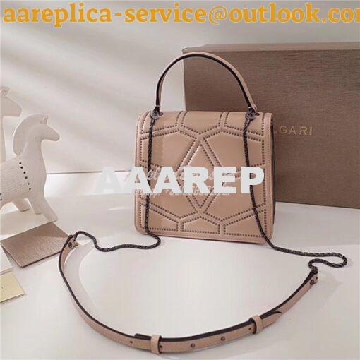 Replica BVLGARI 'Serpenti Forever' Flap cover top handle bag 283171 so 5