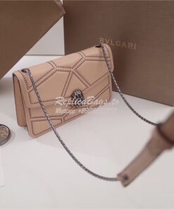 Replica BVLGARI 'Serpenti Forever' Flap cover bag 284446 soft pink 2