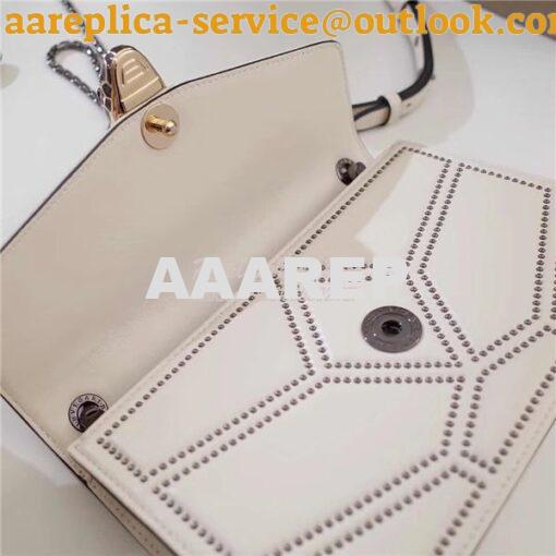 Replica BVLGARI 'Serpenti Forever' Flap cover bag 284446 white 7