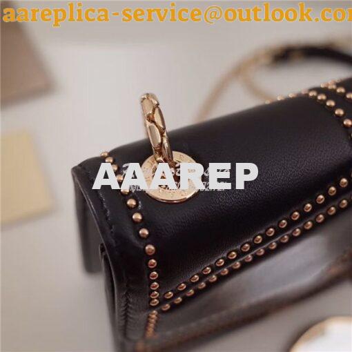 Replica BVLGARI 'Serpenti Forever' Flap cover bag 284446 black 6