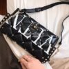 Replica Valentino Garavani Candystud Leather Clutch with VLTN White 10