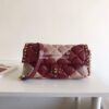 Replica Valentino Garavani Candystud Leather Clutch Dusty Pink 11