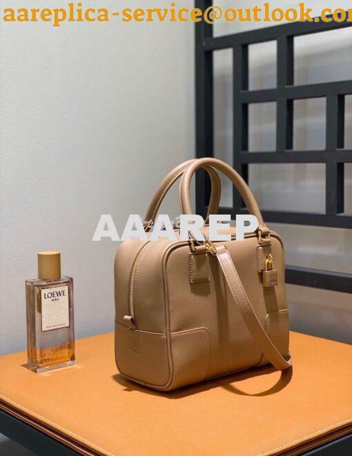 Replica Loewe Amazona 19 Square Bag in Nappa Calfskin A039N10 Mink 2