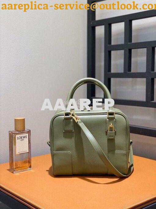 Replica Loewe Amazona 19 Square Bag in Nappa Calfskin A039N10 Avocado