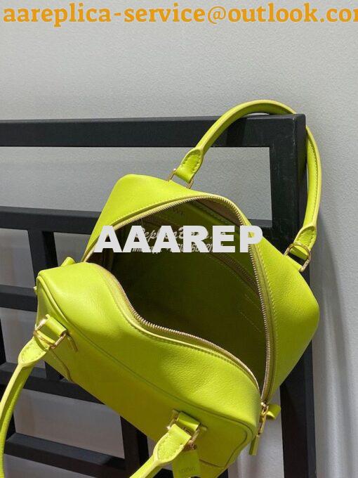 Replica Loewe Amazona 19 Square Bag in Nappa Calfskin A039N10 Lime 6