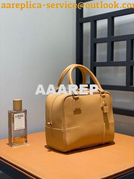 Replica Loewe Amazona 19 Square Bag in Nappa Calfskin A039N10 Warm Des 2