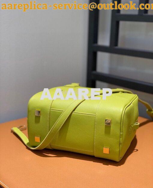 Replica Loewe Amazona 19 Square Bag in Nappa Calfskin A039N10 Lime 9