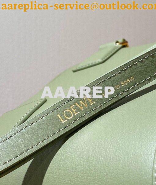 Replica Loewe Amazona 19 Square Bag in Nappa Calfskin A039N10 Avocado 8