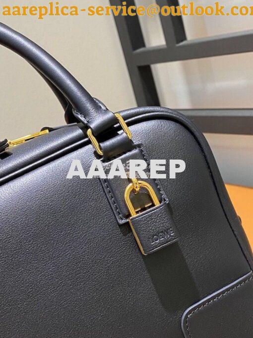 Replica Loewe Amazona 19 Square Bag in Nappa Calfskin A039N10 Black 4