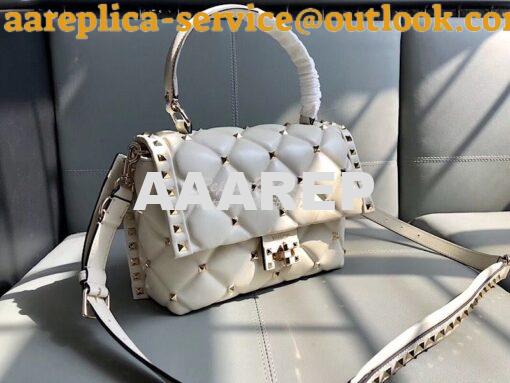 Replica Valentino Candystud Top Handle Bag White 2