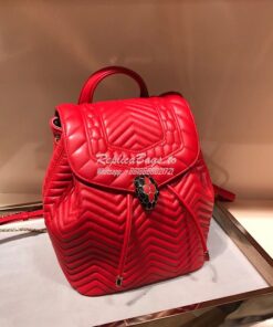 Replica Bvlgari Serpenti Forever Backpack 286538 Frame Coral