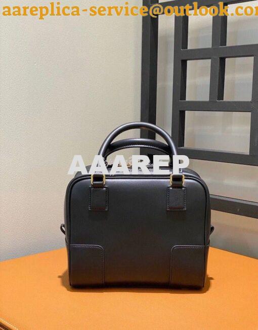 Replica Loewe Amazona 19 Square Bag in Nappa Calfskin A039N10 Black 6