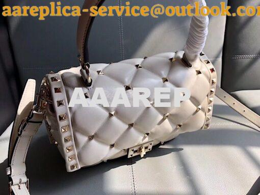 Replica Valentino Candystud Top Handle Bag White 3