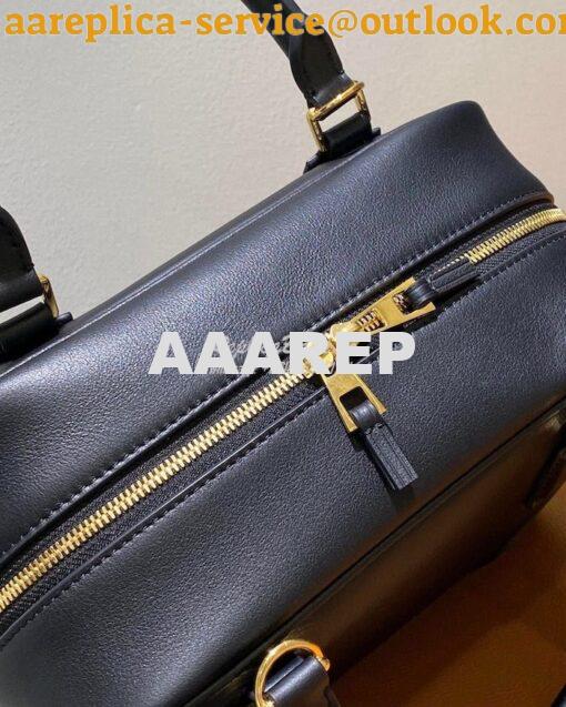 Replica Loewe Amazona 19 Square Bag in Nappa Calfskin A039N10 Black 7