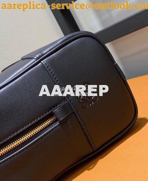 Replica Loewe Amazona 19 Square Bag in Nappa Calfskin A039N10 Black 9