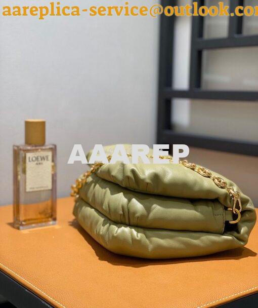 Replica Loewe Puffer Goya bag in shiny nappa lambskin AP40P41 Clay Gre 6