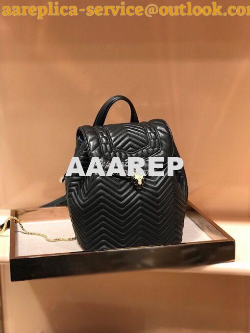 Replica Bvlgari Serpenti Forever Backpack 286538 Black