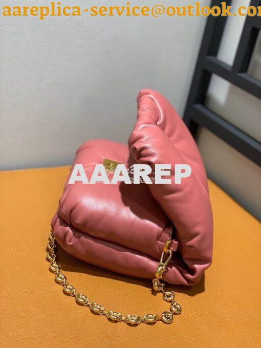 Replica Loewe Puffer Goya bag in shiny nappa lambskin AP40P41 Plumrose 5