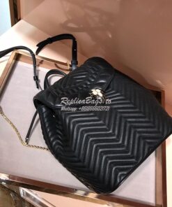 Replica Bvlgari Serpenti Forever Backpack 286538 Black 2