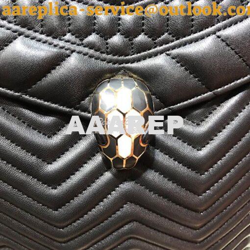 Replica Bvlgari Serpenti Forever Backpack 286538 Black 3