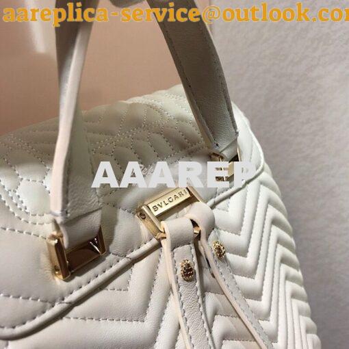 Replica Bvlgari Serpenti Forever Backpack 286538 White 9