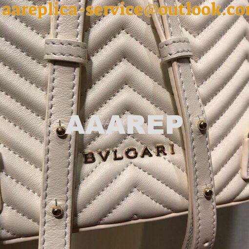 Replica Bvlgari Serpenti Forever Backpack 286538 White 10