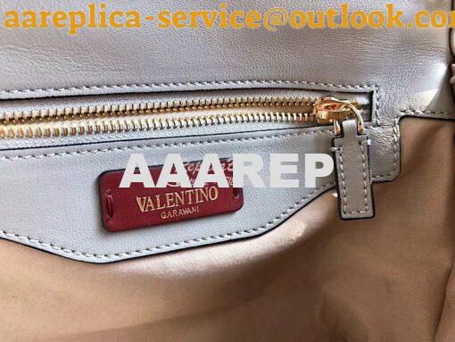 Replica Valentino Candystud Top Handle Bag Grey 8