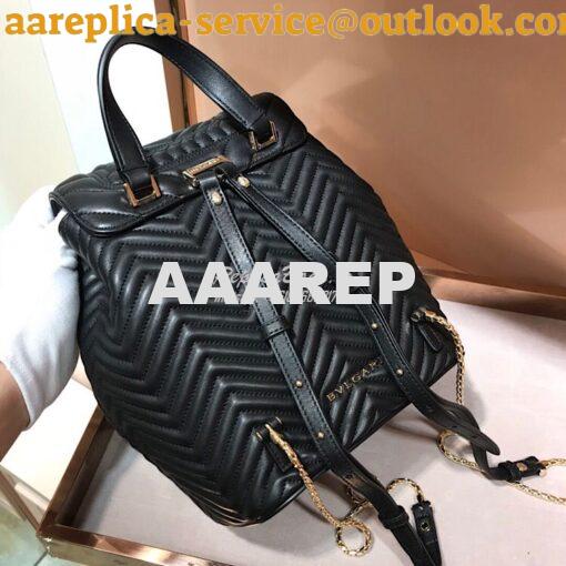 Replica Bvlgari Serpenti Forever Backpack 286538 Black 7