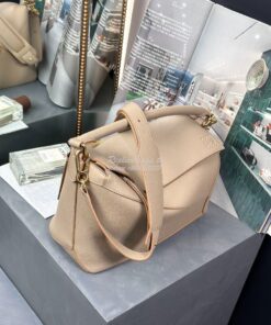 Replica Loewe Medium Puzzle Bag In Soft Grained Calfskin B510P49 Oat 2