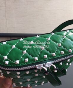 Replica Valentino Free Rockstud Spike Belt Bag Green 2