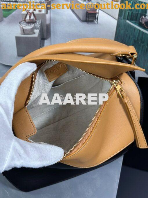 Replica Loewe Small Puzzle Bag In Classic Calfskin A510P60 Warm Desert 8