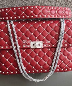 Replica Valentino Garavani Free Rockstud Spike Quilted Leather Chain B